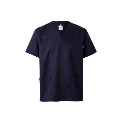 VL ILLAPA. Túnica de sarja (190g/m²) com manga curta, em poliéster (65) e algodão (35)